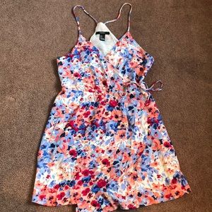 Floral Wrap Around Dress